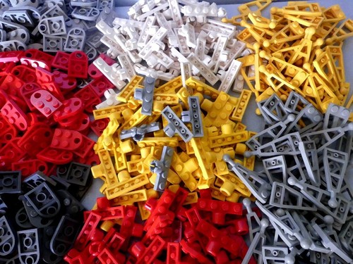 Lotto Lego sistema MM4 ad esempio mattoncini 2X6 alti in vari colori giunti - Foto 15 di 18