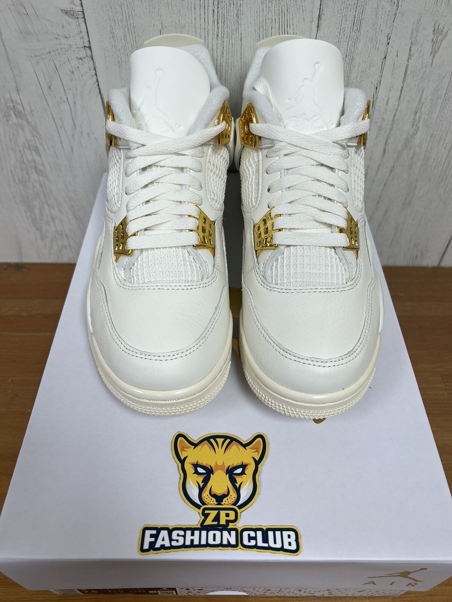 Air Jordan 4 Retro Metallic Gold AQ9129-170 Women Size 6-12