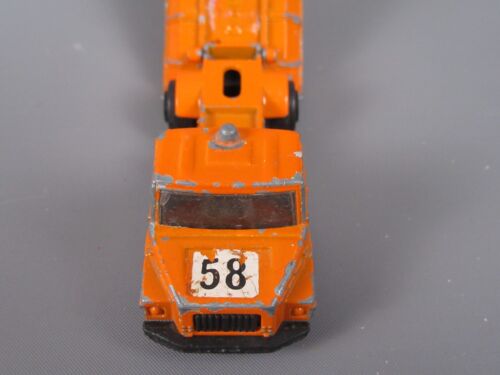 B581 Vintage 1976 Majorette 205 France Scania Ls 140 Truck Benne Orange 1:100 - Picture 7 of 11