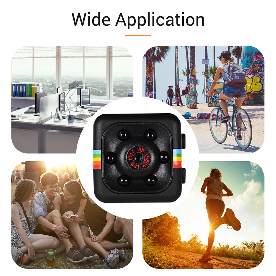 1080P HD Mini Cube Camera IR Night Vision 120° Wide Angle 32GB Extended J7E0 - Image 2 of 4