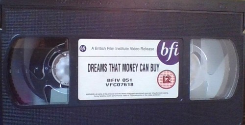Dreams That Money Can Buy by Hans Richter Video cassette tape - Picture 3 of 3