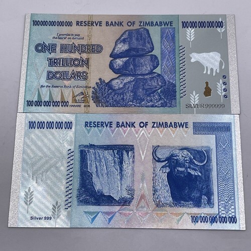 10 pcs Zimbabwe One YOTTALILLION DOLLARS MILLILION Mixed Banknotes Collection - Picture 3 of 11