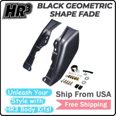 Mid-Frame Deflectors Fit For Harley Touring 09+ Gold/Black Geometric Shape Fade