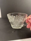 Vintage Anchor Hocking Clear Grape Pattern Punch Cup