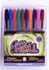 Juego surtido de bolígrafos Gelly Roll Med Pint/10