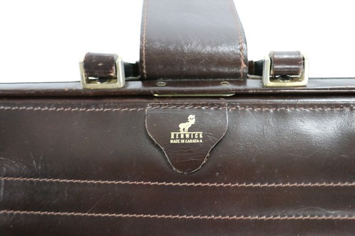 Vintage Leather RENWICK Doctor Attorney Briefcase Attache Bags Mens - Picture 7 of 11