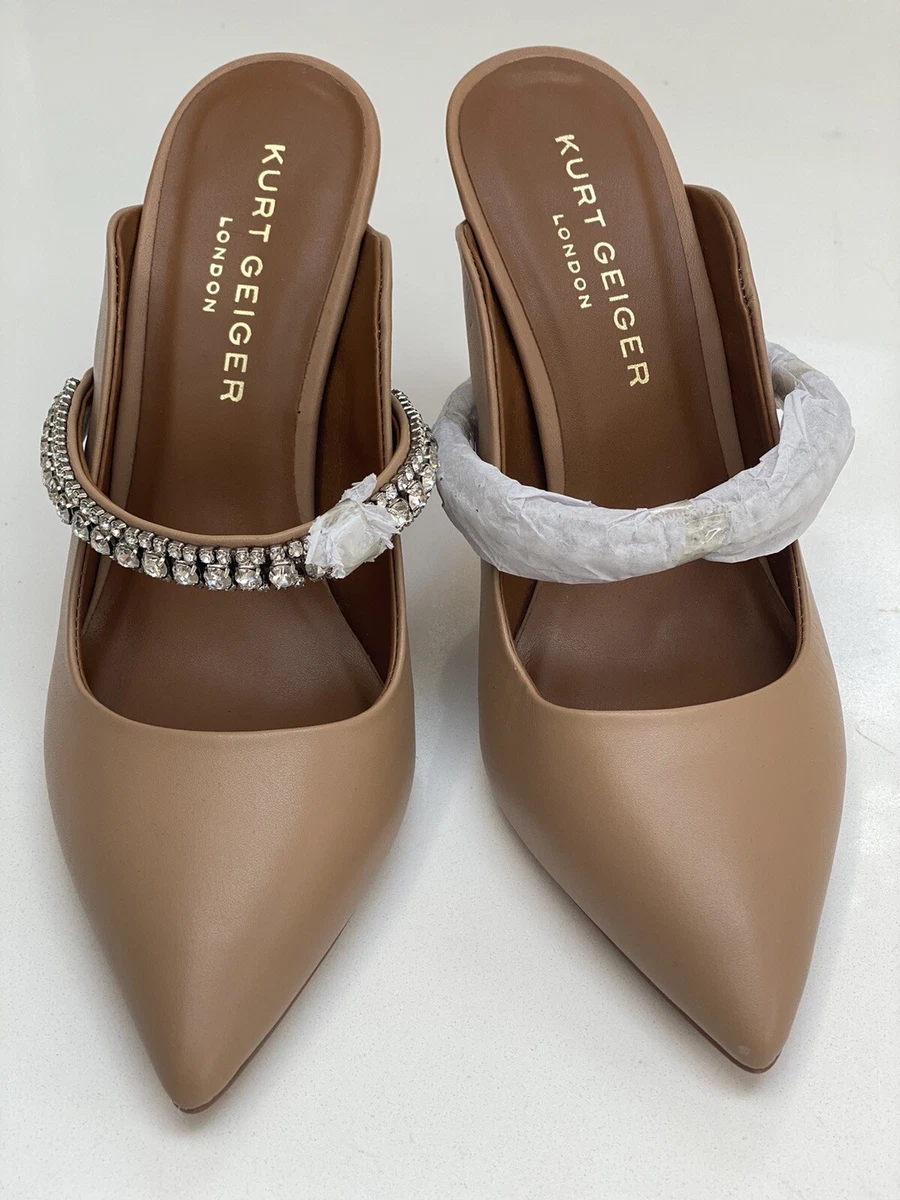 Kurt Geiger Heels Duke Size 6 UK 39 EU Leather Colour Camel beige