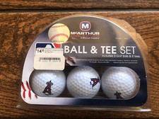 Los Angeles Angels MLB Licensed 3 Pack Golf BALLS AND TEE SET NEW Team Golf