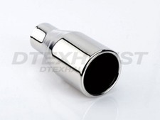Dt-24010 Stainless Exhaust Tip Roll Edge New 2.25 Inlet 3.5 Outlet 7.25 Long Dt-24010 Stainless Exhaust Tip Roll Edge New 2.25 Inlet 3.5 Outlet 7.25 Long