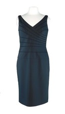 NWOT Adrianna Papell Black Sleeveless Sheath Party Dress Size 6 Polyester/Wool