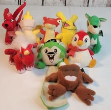 Lot of 9 McDonald's Neopets Small Plush-Scorchio/Uni/Bruce/Lupe/Meerca/Gerlert+