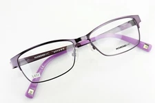 MARCHON NYC PAVILION 505 Satin Purple / Pink 52-15-135 Eyeglass Frames L451