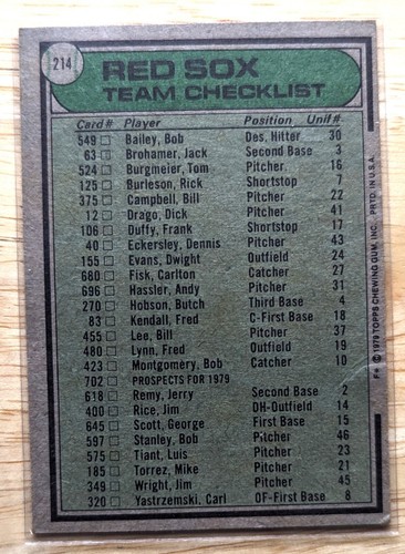 1979 Topps Baseballkarten unterschiedliche Bedingungen. Siehe Fotos. Rabatte verfügbar - Bild 34 von 144
