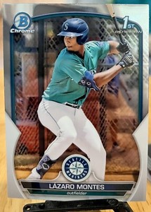 2023 Bowman Chrome Baseball Lazaro Montes #BCP-58 Seattle Mariners 