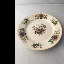 Rare Ridgway Morley Wear & Co Florence Rose 7 3/4" Transferware Plate  1835-1842