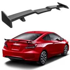 For Honda Civic Hatchback Trunk Lip TRD Style Spoiler Racing Carbon Fiber Look