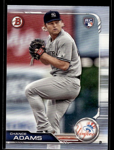 2019 Bowman #69 - Chance Adams - New York Yankees Baseball Rookie Card RC