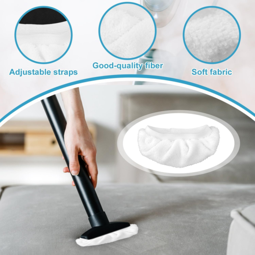 8Pcs Steam Mop Replacement Pads, Steam Cleaner Microfiber Cloths, Small Steam Mo - Picture 4 of 12