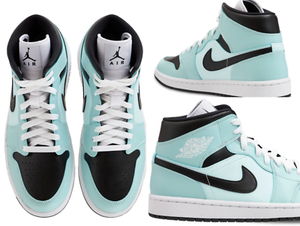 Nike Air Jordan 1 Mid Sneakers Trainers Dew Aqua Blue Trainers Shoes  Sneakers 41 | eBay