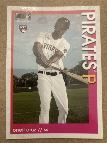 2022 Topps Archives Snapshots Oneil Cruz rookie card RC pirates #26