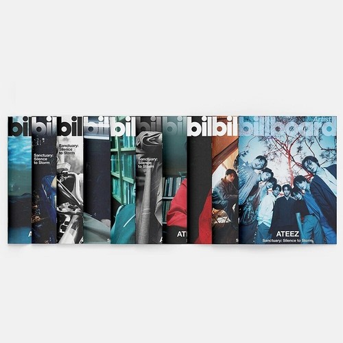 BILLBOARD ARTIST_ATEEZ EDITION A~J Ver./Magazine (Photo Book)+Card+GIFT SEALED - Picture 12 of 23