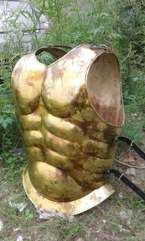 Chaqueta Armadura-Antigua Película Romana Juego de Rol Disfraz Chaqueta Muscular Protección Corporal Nuevo Foto 4 de 4