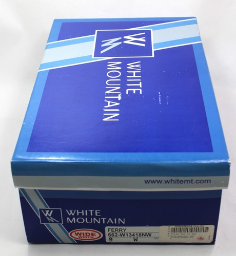 White Mountain Women's Size 9W Slide Sandals Nubuck Leather Pink WM103 NEW w/Box - Picture 17 of 18