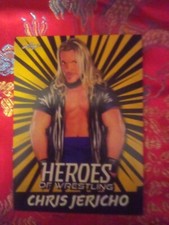 Chris Jericho 2023 Leaf Heroes of Wrestling Yellow Variant Pro Wrestling Card