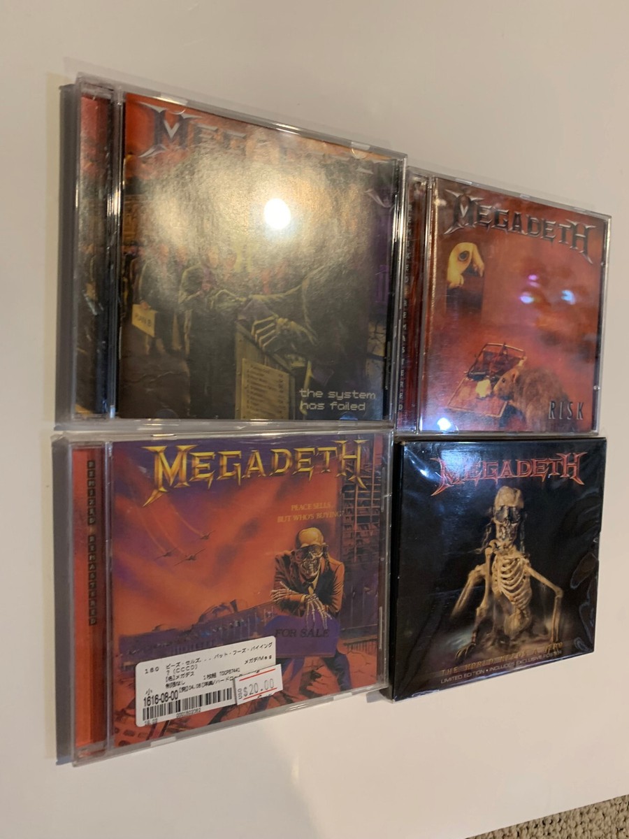 Megadeth CD lot set world needs hero +Peace Sells But Who's Buying