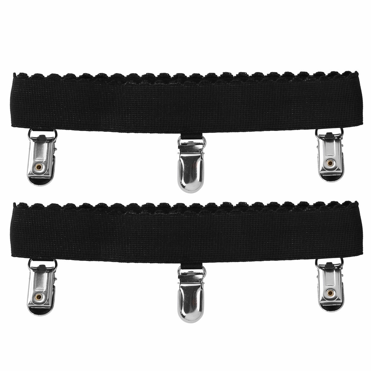 Women Nonslip Elastic Leg Clip Garter Belt Thigh High Stocking Holder