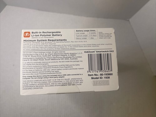 VTech KidiZoom Smartwatch DX2, Black (Amazon Exclusive) Standard Packaging - Picture 5 of 6