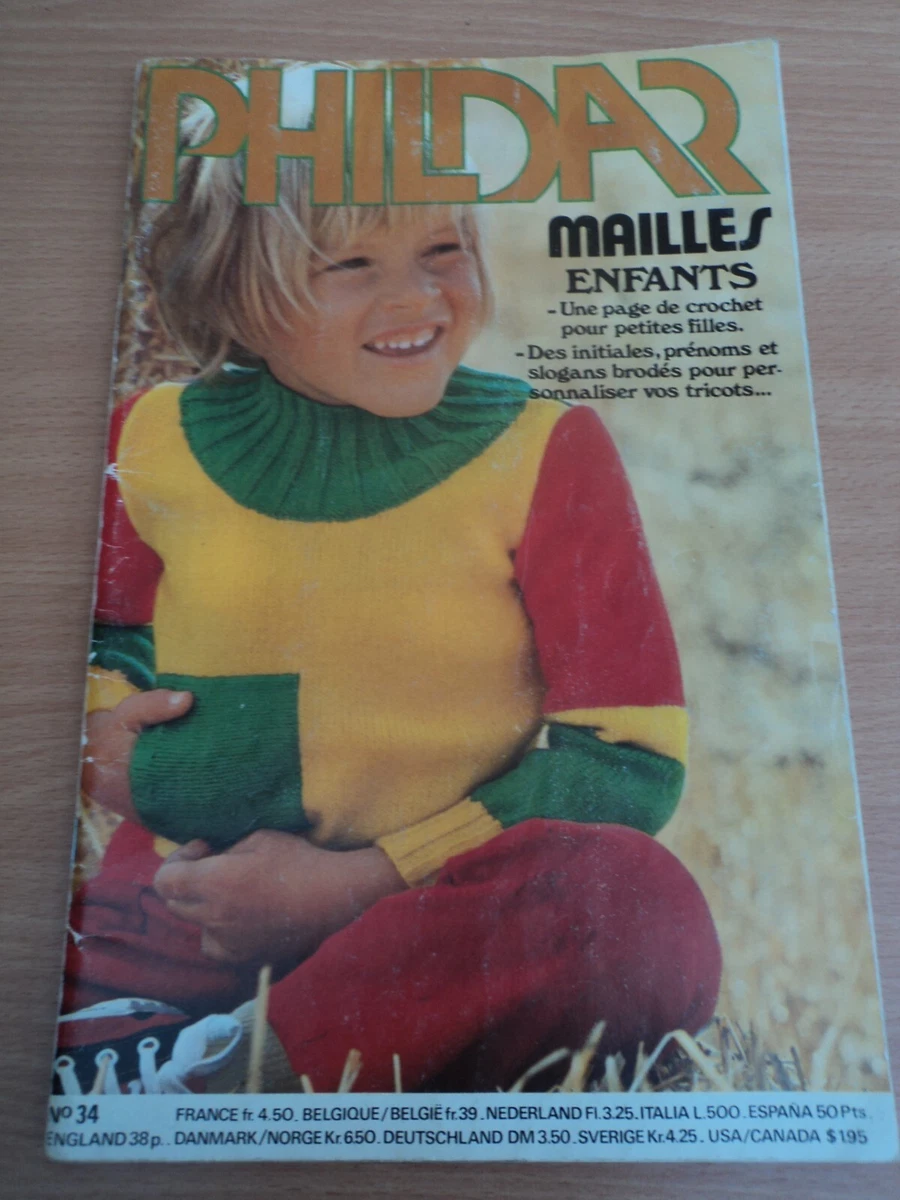 Coucou, trèssssss ancien catalogue Phildar présentant des