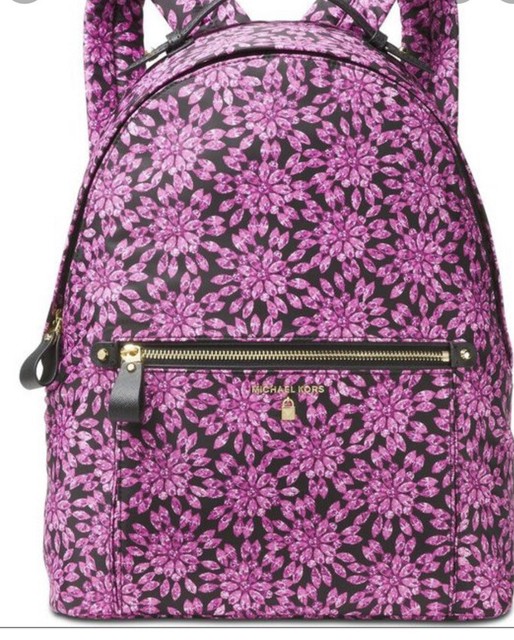 mk floral backpack