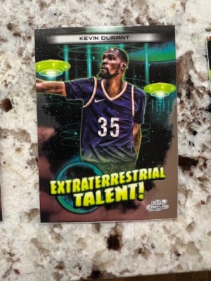 2023-24 TOPPS CHROME COSMIC EXTRATERRESTRIAL TALENT CARD KEVIN DURANT #ET11