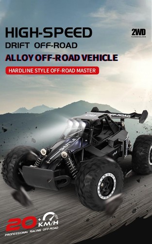 1:16 2.4ghz Rc Car with LED Lights, 2wd Off-road Climbing Vehicle, Gift for Kids - Picture 10 of 30