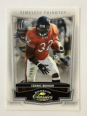 2008 Donruss Classics Timeless Tributes Silver /100 Cedric Benson #16