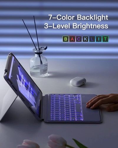 Inateck iPad Keyboard Folio Case iPad Air 7/6/5/4 11 Zoll M3 10,9 Zoll, iPad Pro - Picture 5 of 8