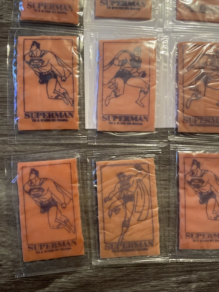 19 X  1996 Skybox DC Superman Action Packs Bubble Gum in wrap See Picture - Image 2 of 4