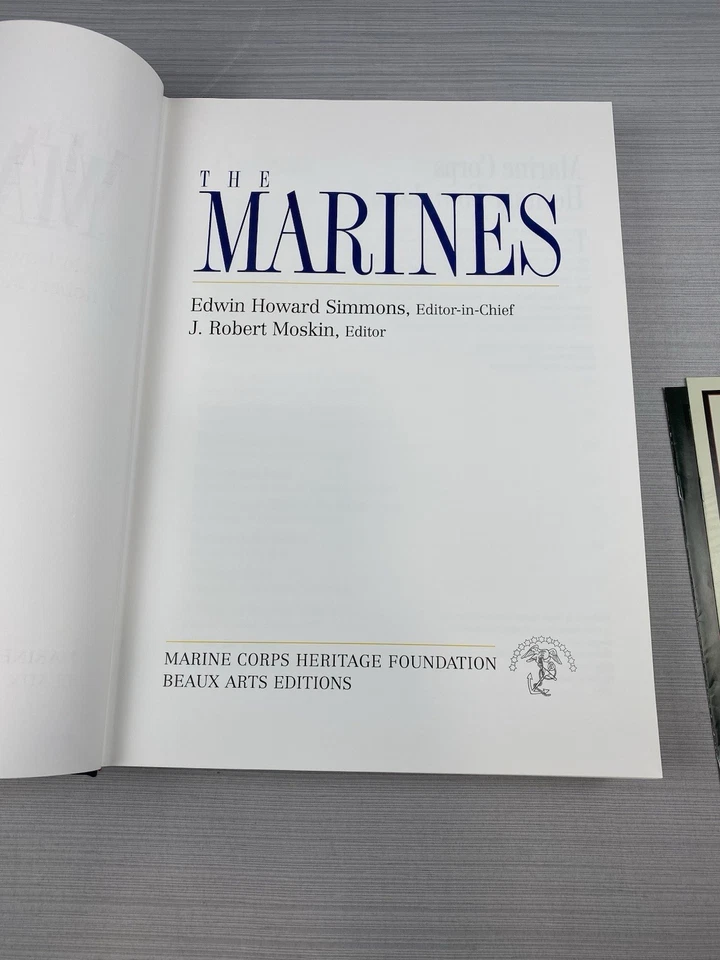 THE MARINES Marine Corps Heritage Foundation ILLUSTRATED BOOK 1998 LARGE - Image 3 of 4