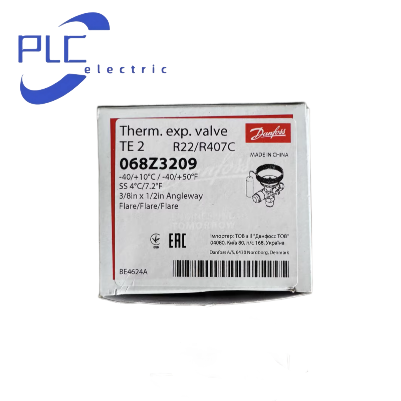 1PC - Danfoss 068Z3209 Thermostatic expansion valve, TE 2,R22/R407C 068Z3209-NEW