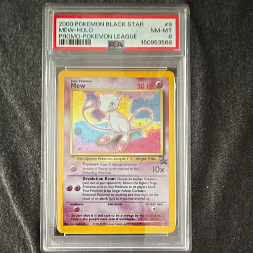 Pokemon TCG Mew Holo Black Star Promo #9 Pokemon League 2000 PSA 8 Eng