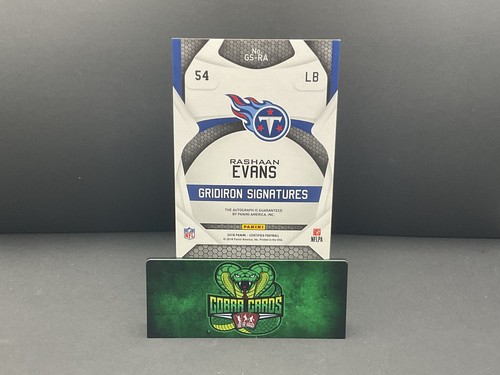 2018 Panini Certified Gridiron Signatures Rashaan Evans #GS-RA Red Mirror 19/75 - Picture 2 of 2