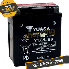 Yuasa YUAM327BS YTX7L-BS Maintenance Free AGM 12 Volt Battery