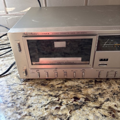 Fisher Studio Standard CR-M200 Microcassette Deck. Turns On Wont Spin - Bild 2 von 11
