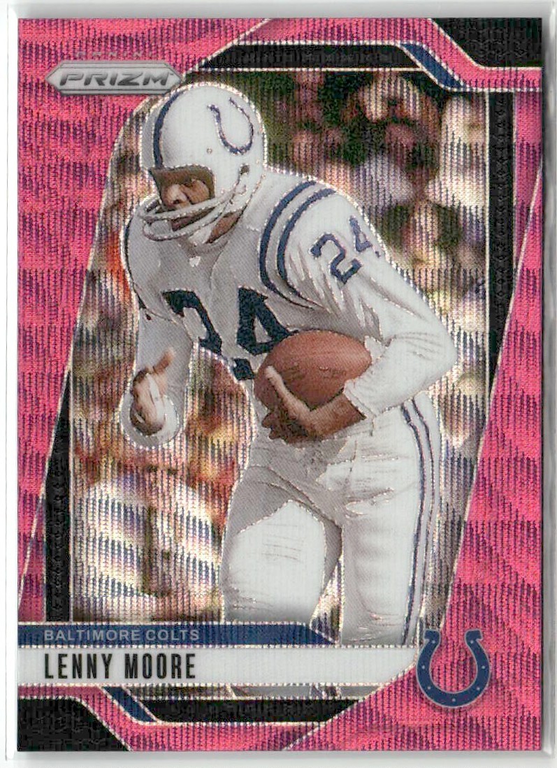 Lenny Moore 2024 Panini Prizm Pink Wave Baltimore Colts #296