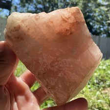 2 Pounds 2.24 Oz Natural Pink Quartz Lapidary Rough Stone