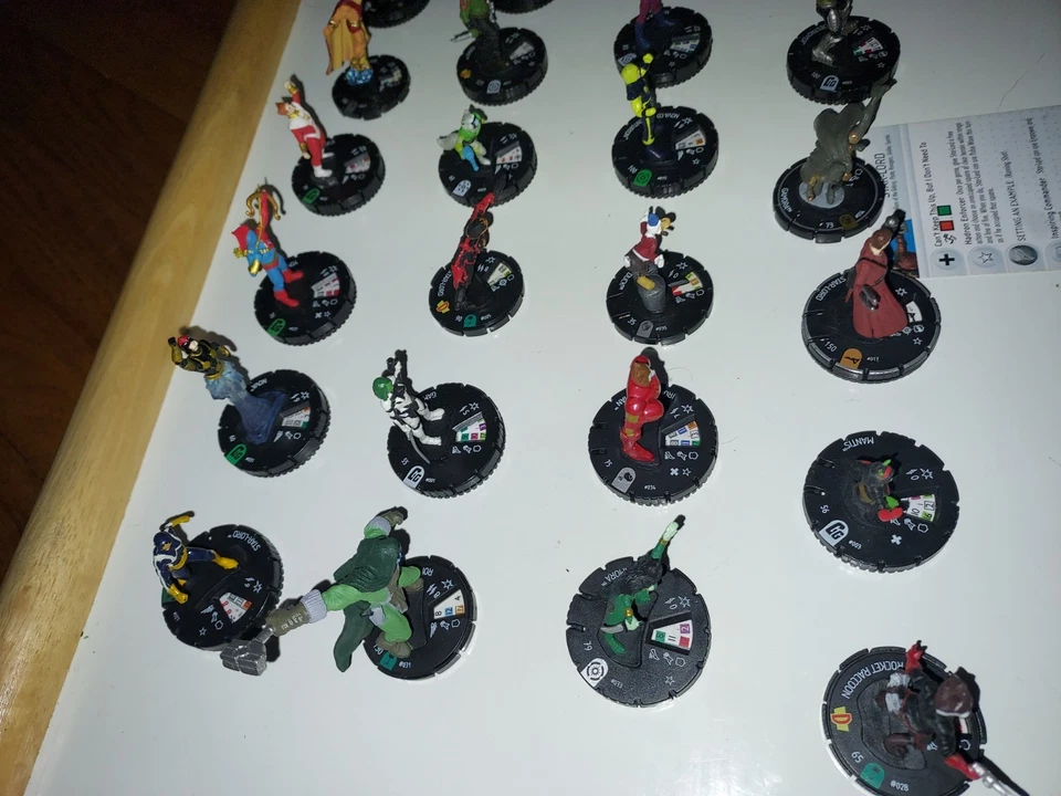 Figuras de juguete Marvel Guardianes de la Galaxia Heroclix Rocket Drax Starlord Gamora Foto 3 de 4