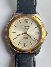 Genuine Tissot PR50 36mm Swiss watch, new strap; J376/476