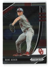 2020 Panini Prizm Draft Picks Dane Acker #PDP127 Oklahoma Sooners
