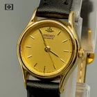 Vintage 1981【N Mint】 SEIKO  2Y01-0A10 Women's Watch Gold Dial 20mm US Stock